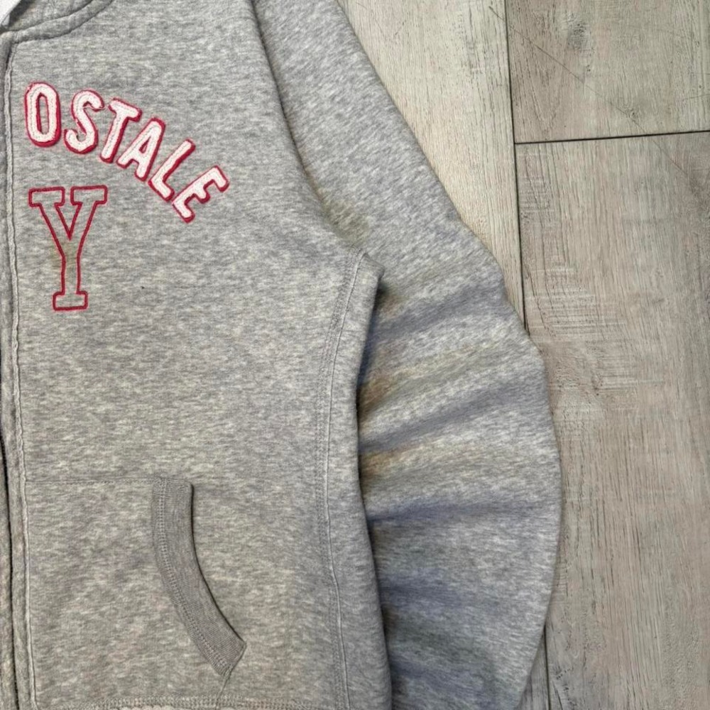 Vintages Grey Aeropostale NY zip up hoodie MEN SIZE‎ L - Picture 3 of 6